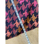 Lavender Brown  Orange Pink Burgundy Fall Houndstooth Maxi Dress Size‎ S Small Photo 9