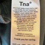 TNA from Aritzia Costa Gray Cut Out Shirt size Medium Photo 3