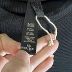 SKIMS Cropped Rib Modal Tee Black Slim Fit Crewneck Lightweight Stretch Sz XS Photo 4