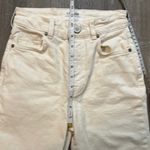 La Ligne Sz 23 Meredith Off White Cream High Rise Cropped Flare Leg Denim Jean Photo 2