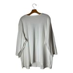 Quaker Factory Shirt Women 3X White Beaded‎ Embellished Neckline NWOT Boho Plus Size undefined Photo 1