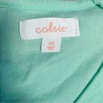 COLSIE Pointelle Knit Crop Top & Shorts Pajama Set Green Size XS Photo 4