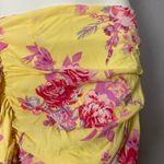 Mango MNG Skirt Romance Yellow Floral Ruffle Frill Mini Flirty Feminine Romantic Photo 7