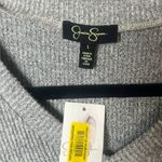 Jessica Simpson Womens Size Large Gray NWT V Neck Ribbed Knit Bodysuit Photo 4