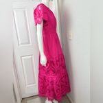 Anthropologie  The Somerset Romantic Pink Maxi Dress: Cutwork Edition Size Small Photo 8