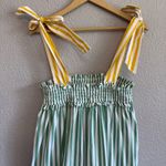 Buru Contrast Tie Top Midi Dress‎ Size XS/S EUC Yellow Photo 2