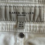 Karen Millen White Denim Capris Women’s Size 6 Photo 2