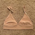 Aerie ‼️ Seersucker Ruffle Longline Triangle Bikini Top‼️ Photo 2