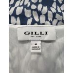 Gilli Womens Blue and White Tank Top Sleeveless Size Medium Beach Travel Cottage Photo 2