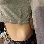 Ryderwear Women’s Grey Marl Staples Seamless Long Sleeve Active Cropped Top Photo 5