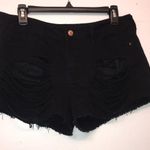 Guess - Frayed distressed Metal Rose Gold Logo shorts size 30 Photo 0