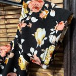 Wild Daisy Chic Floral Black Midi Dress Photo 2