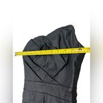 House Of CB  Khemera Black Vegan Leather Strapless Midi Dress XS Photo 4