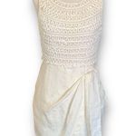 3.1 Phillip Lim Dress Cream Sleeveless Bow Embellished Ribbon Linen Silk Mini Photo 9