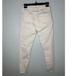 AGOLDE White Skinny Jeans Raw Hem Women's Size 26 Premium Denim Stretch Photo 1