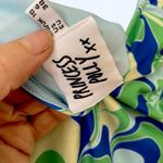 Princess Polly Green blue and yellow Ruched tie front detail Crop Top 6 Photo 3