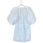 frame denim FRAME Women's Eyelet Puff Sleeve Dress White Coquette Dainty Size XS Mini Photo 3