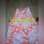 Loft Ann Taylor Coral Paisley Floral Print Lace Trim Halter Dress,Size 0,NWT Photo 9