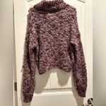 Hollister purple Chunky knit Sweater Size Medium Photo 2