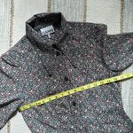 Ganni  Floral Midi Shirt Dress Long Sleeves Button Front Side Slits Size 36 Small Photo 8