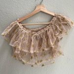 Forever 21  Star Glitter Off-Shoulder Crop Top Photo 2