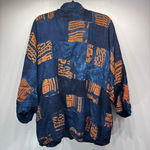 Neiman Marcus Vintage Kimono Jacket Batik Patchwork Coin Button Boho Artwork Photo 1