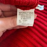 Vintage Naturally Jojo 90s Red Faux Fur Sweater Dress Size Medium Photo 4