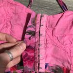 Pins & Needles Pink Floral Crochet Bandeau; medium Photo 3