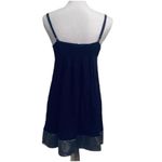 Anthropologie NWT  Fairy Dress Large Blue gray A-Line Spaghetti Straps Photo 3