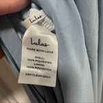 Lulus Heavenly Hues NWT size Small Light Blue Maxi Dress Chiffon Gown Photo 7
