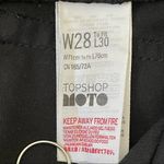 Topshop Moto Jamie Fringed Hem Jeans Black Size 28 Photo 4