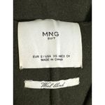MNG · Small · Wool Blend · Belted Long Coat · Button Front · Olive Green Photo 5