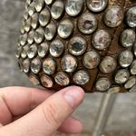 Betsey Johnson Vtg Handbag Y2K Glitter Copper Rhinestone Barrel Shoulder Bag Photo 6