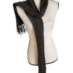 Filatess Multicolored Crocheted Como Italia infinity Scarf Brown Photo 2