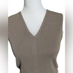 Max Studio  V-Neck Sleeveless Tan Sweater Sz Small Photo 1