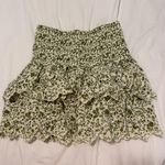 ZARA eyelit mini ruffle skirt Photo 0