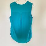 Chelsea28  Blue Button Front Sleeveless Tank Size Medium Photo 6
