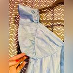 NWOT Thirty Thirty LA | Blue Babydoll Floral Open Back Dress, Size S Photo 2