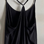 Old Navy Black Ribbed Racerback Cami Tank Top Adjustable Straps Size Large Photo 0