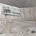 ZARA Women’s Z1975 Ripped Mom Fit Jeans White Photo 3