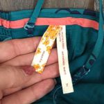 Anthropologie  Maeve Teal Floral Strapless Dress Photo 3