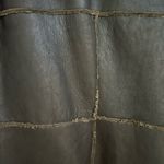 Brown Genuine Leather Fur European Coat Women’s Size Medium Photo 5