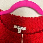 JODIFL NWT Red Plush Popcorn Knit Open Weave Oversized Pullover Sweater 1X Photo 5
