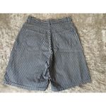 Vintage High Waist Blue Striped Jean Shorts 29" waist Fisherman Core Photo 4