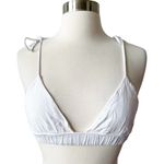437 White Tie Shoulder Bikini Top Photo 1