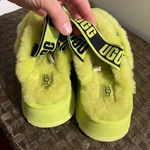 UGG Womens  disco cross slide animalia green 8 Photo 5