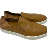 Vince Garvey Slip-on Sneakers In Wheat Cognac Leather Size 9 Photo 0