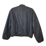 VERO MODA Gray Wool Blend Bomber Jacket M Minimalist Streetwear Scandinavian Photo 1