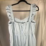 Baaevely Women's Jumpsuit Denim Blue Ruffle Strap Romper‎ Size Large L New Photo 7