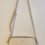 Lovevook Faux Leather Contrast Zip Crossbody Bag Purse Cream Black Small Size Tan Photo 0